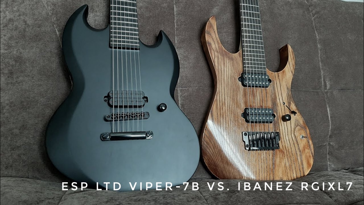 BATTLE OF THE BARITONES: ESP LTD Viper-7B vs. Ibanez RGIXL7