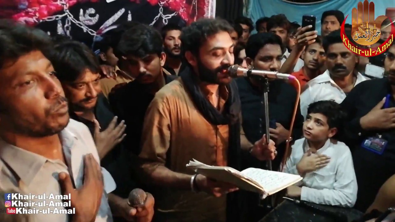 Das Veer Rawan Karbal-Raza Hassan Sadiq Live Noha |2 Safar 2018| Shahi Chok Faisalabad.
