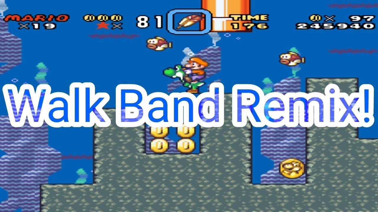 Super Mario World - Underwater Theme Walk Band Remix