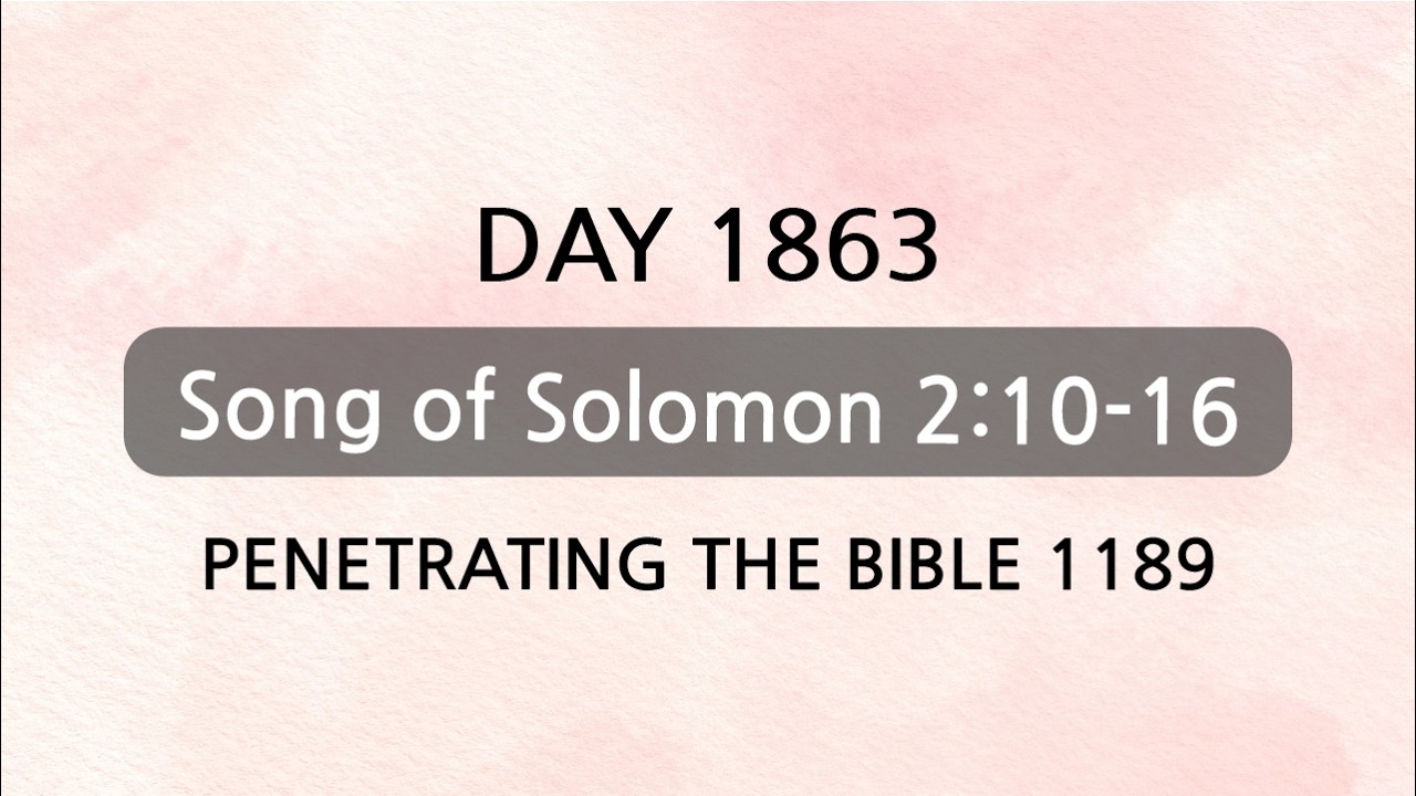 Tefillin [Day 1863] Song of Solomon 2:10-16 ​Repeating verses 5