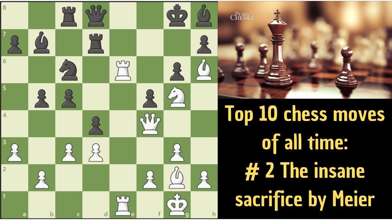 Top 10 chess moves of all time # 2. Meier´s insane sacrifice!