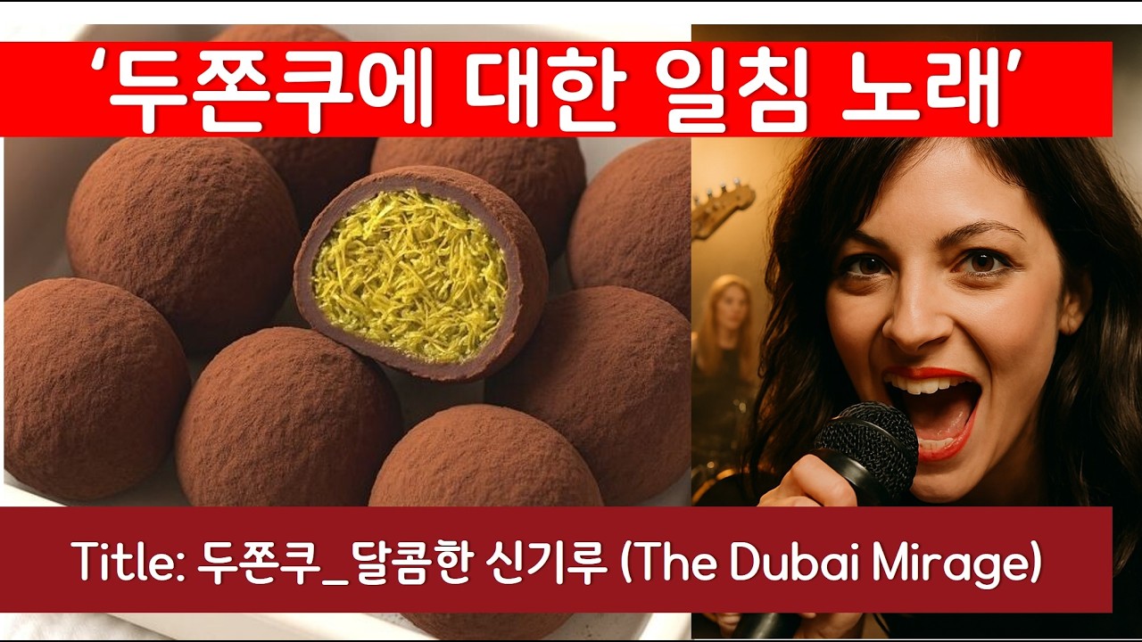 온통 두쫀쿠 열풍이구나 신스팝: 두쫀쿠_달콤한 신기루 (The Dubai Mirage) #두쫀쿠 #두바이 #신스팝 #케이팝