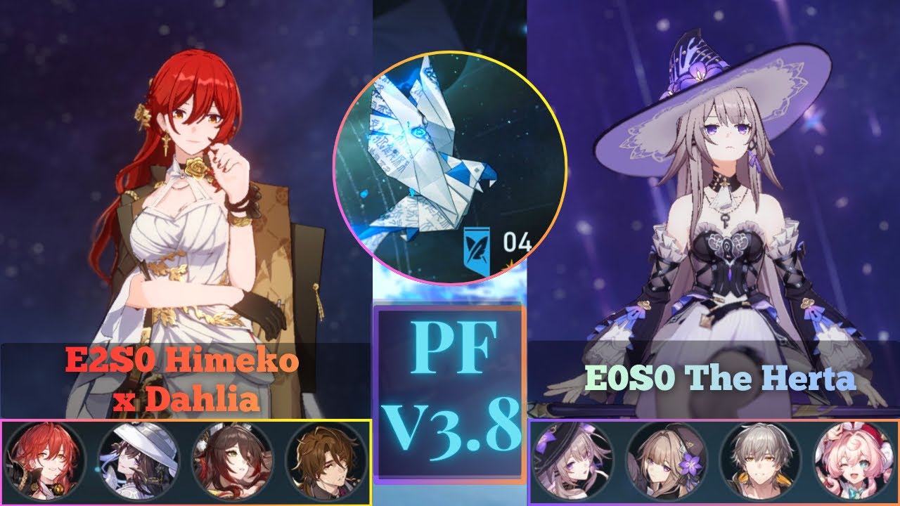 E2S0 Himeko & E0S0 The Herta | PF 4 | 3 stars | HSR v3.8