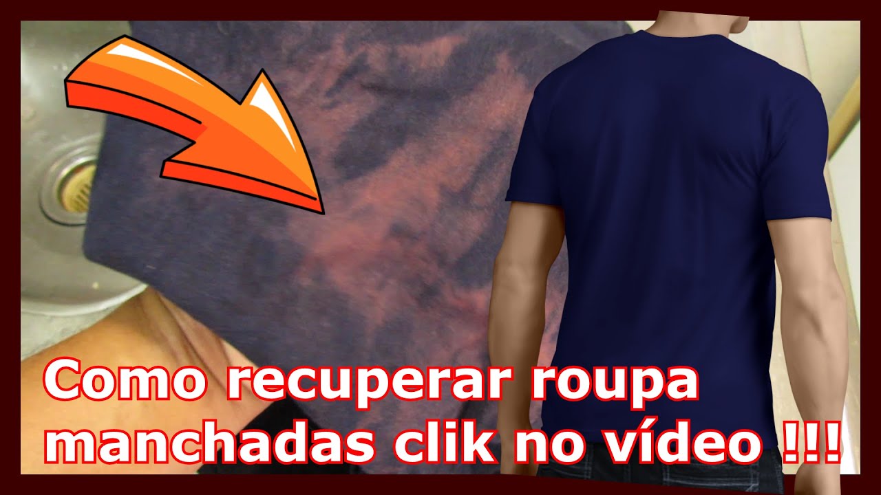 Como recuperar roupa manchada de cloro#tingidor