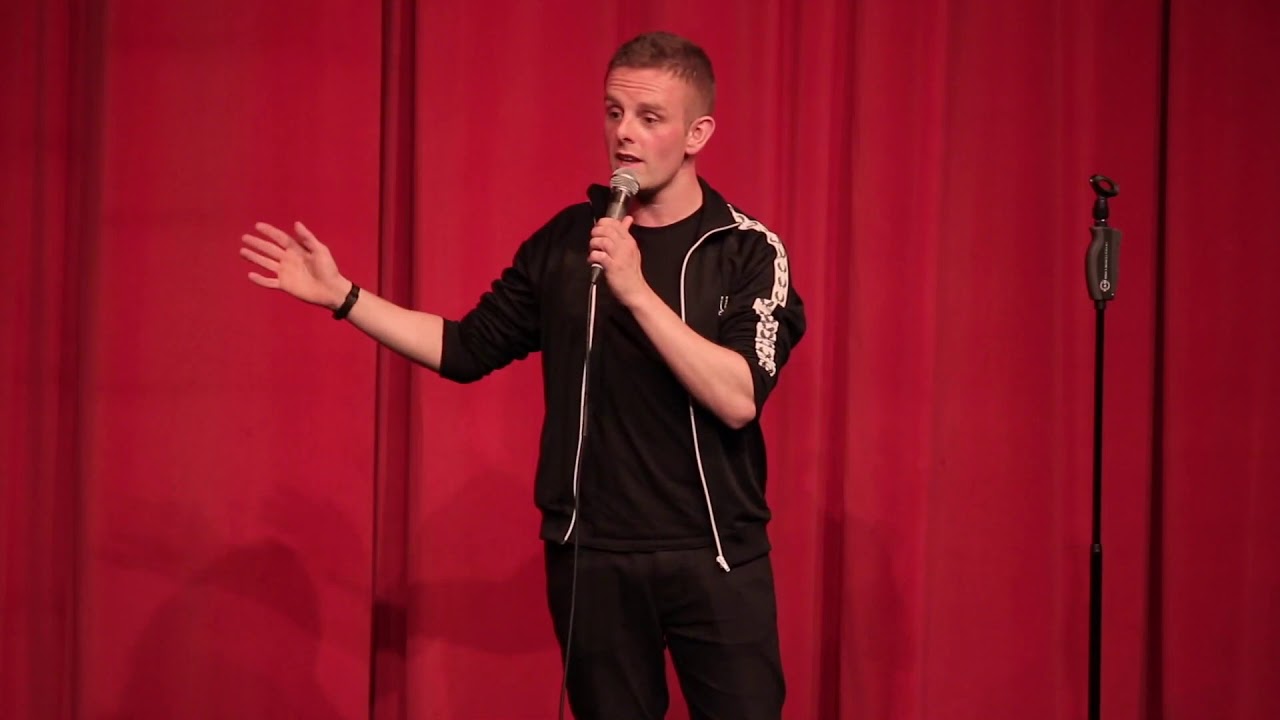 Jamie Dalgleish at the Chortle Student Comedy Award final 2018