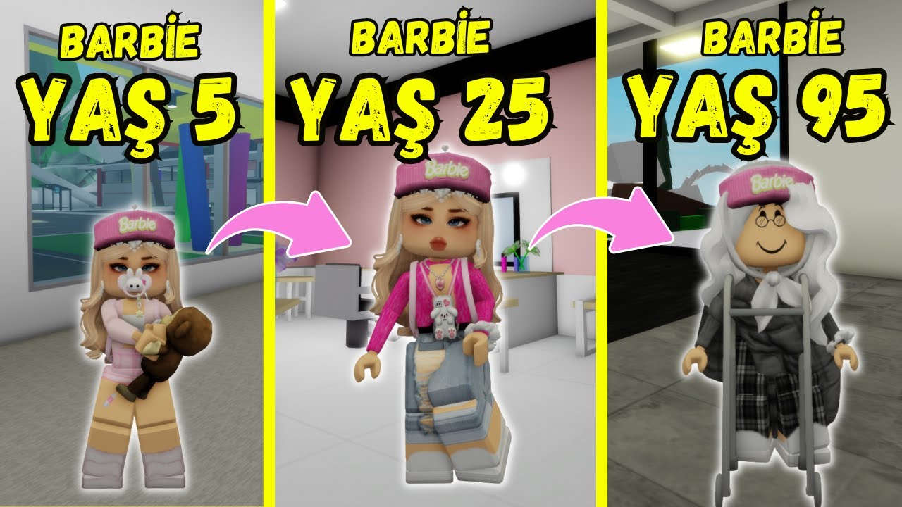 KÜÇÜKTEN BÜYÜĞE BARBİE'NİN HAYATI😍AYŞEM ECE ARI💥ARIGİLLER🐝ROBLOX BROOKHAVEN🏡RP