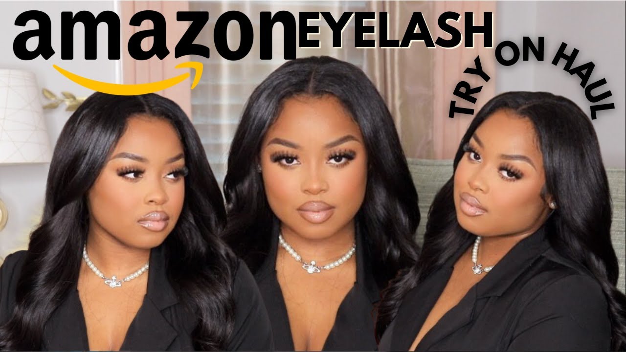 YOU'LL NEVER NEED LASH EXTENSIONS AGAIN! Amazon Lash Extension Strip Lash Try On Haul | TikTok FAV!