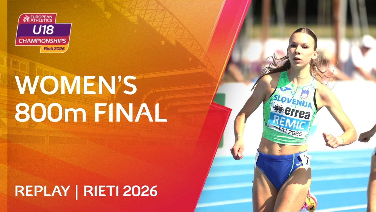 Remic 🇸🇮 Record DESTROYS field | Women's 800m Final Replay | U18 Championships Rieti 2026