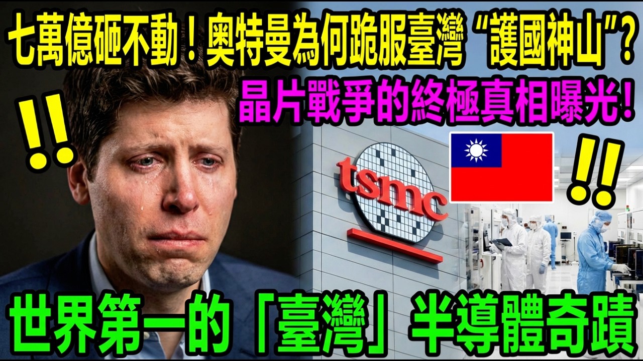 七萬億砸不動！奧特曼為何跪服臺灣“護國神山”？晶片戰爭的終極真相曝光！