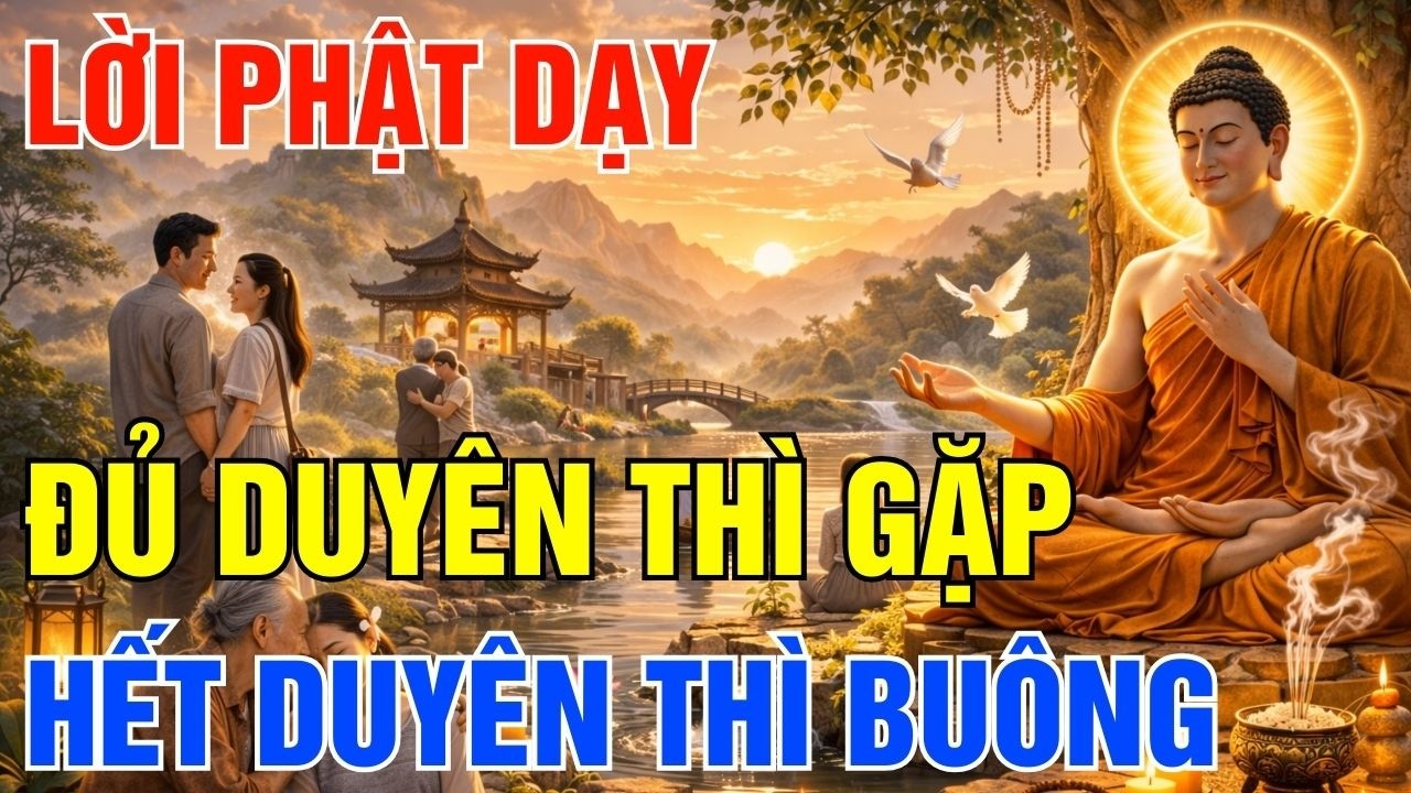 Đủ Duyên Thì Gặp, Hết Duyên Thì Buông - Lời Phật Dạy Khiến Lòng Nhẹ Hẳn| Một Ngày An Lành