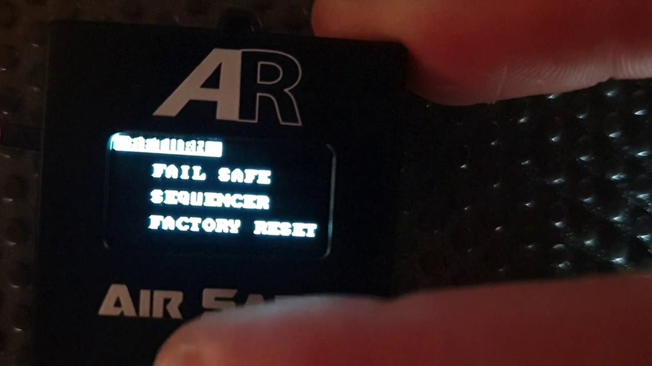 AR Air Safe Failsafe settings