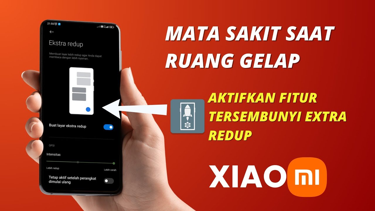 Cara Aktifkan Fitur Tersembunyi Ekstra Redup - Extra Dim di HP Xiaomi
