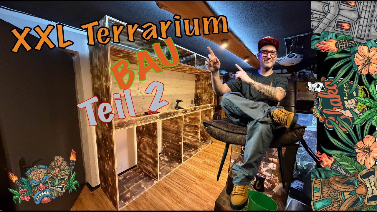 XXL Terrarium wir Starten die Rückwand Teil 2 | Wüstenterrarium für Bartagamen DIY