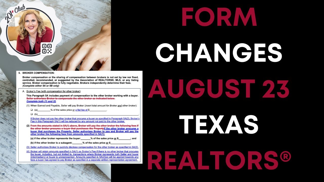 🚨 Important Updates for Texas Realtors: August 23, 2024 Form Changes! 🚨