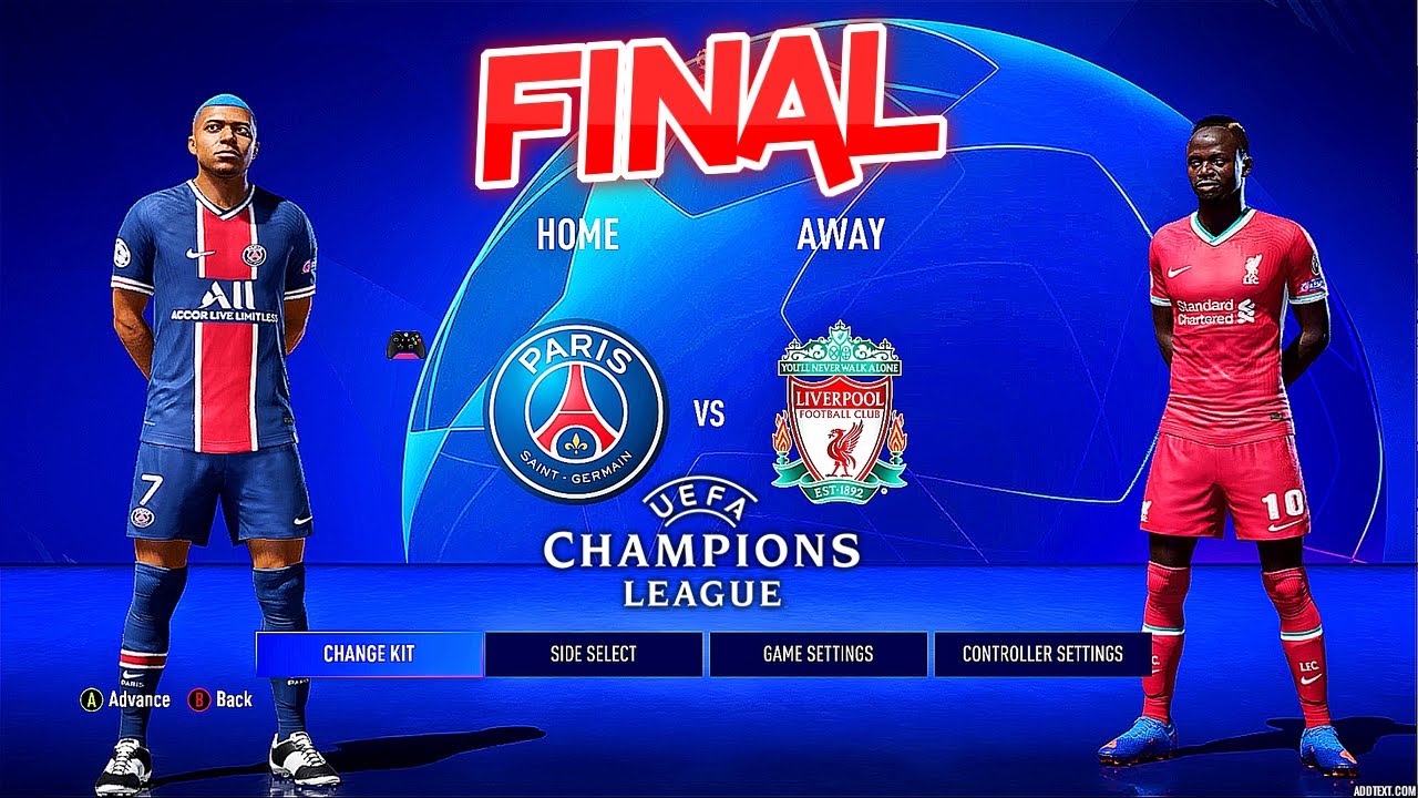 PSG - LIVERPOOL | Final Champions League Ultimate Difficulty Next Gen MOD PS5 No Crowd