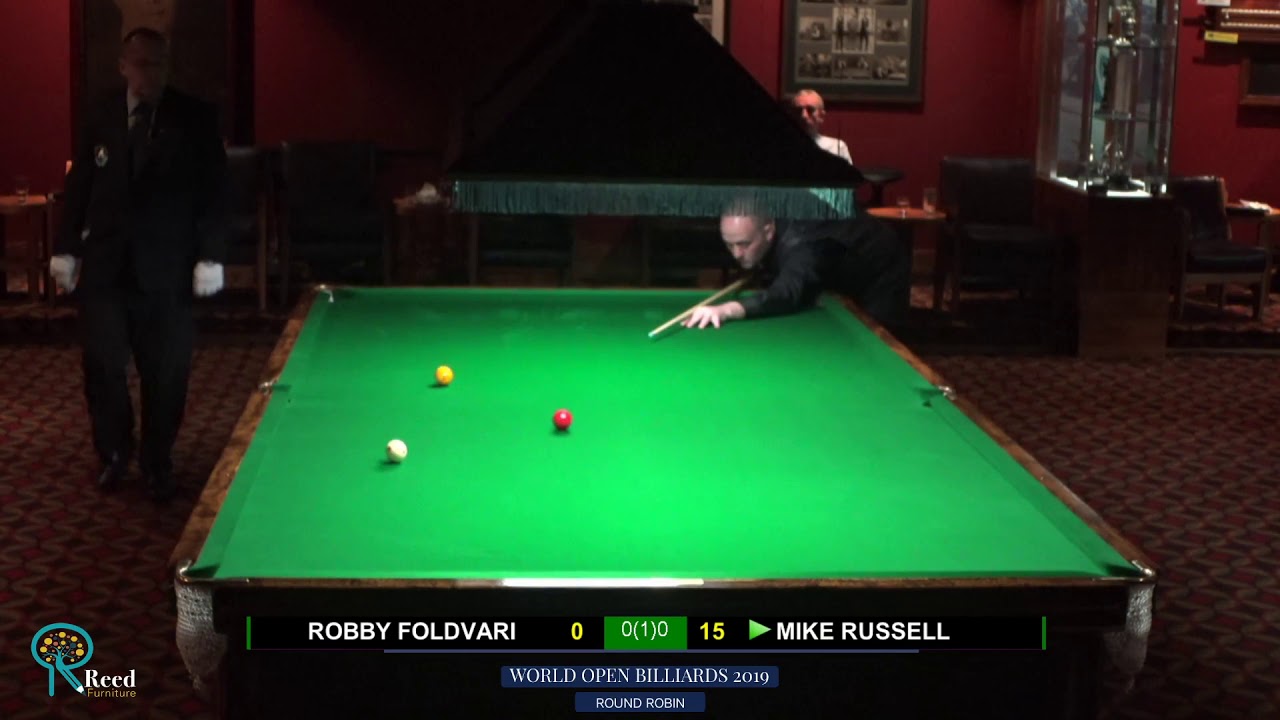 Robby Foldvari v Mike Russell - Quarter Final - Reed Furniture World Open Billiards 2019