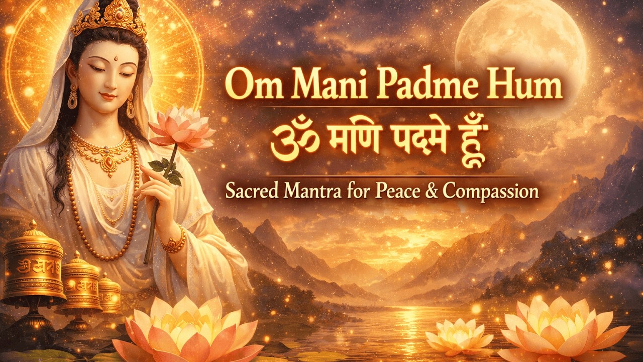 Om Mani Padme Hum (ॐ मणि पद्मे हूँ) | Sacred Buddhist Mantra for Peace & Compassion