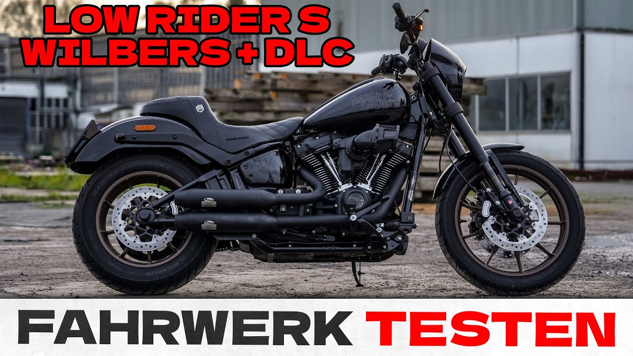 Harley Davidson LOW RIDER S erste PROBEFAHRT mit WILBERS FAHRWERK + DLC GABEL