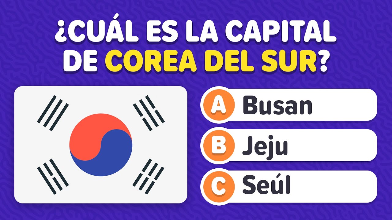 &iquest;Cu&aacute;nto sabes de Geograf&iacute;a? 🌎 Adivina las capitales del Mundo - Trivia de Cultura General en espa&ntilde;ol