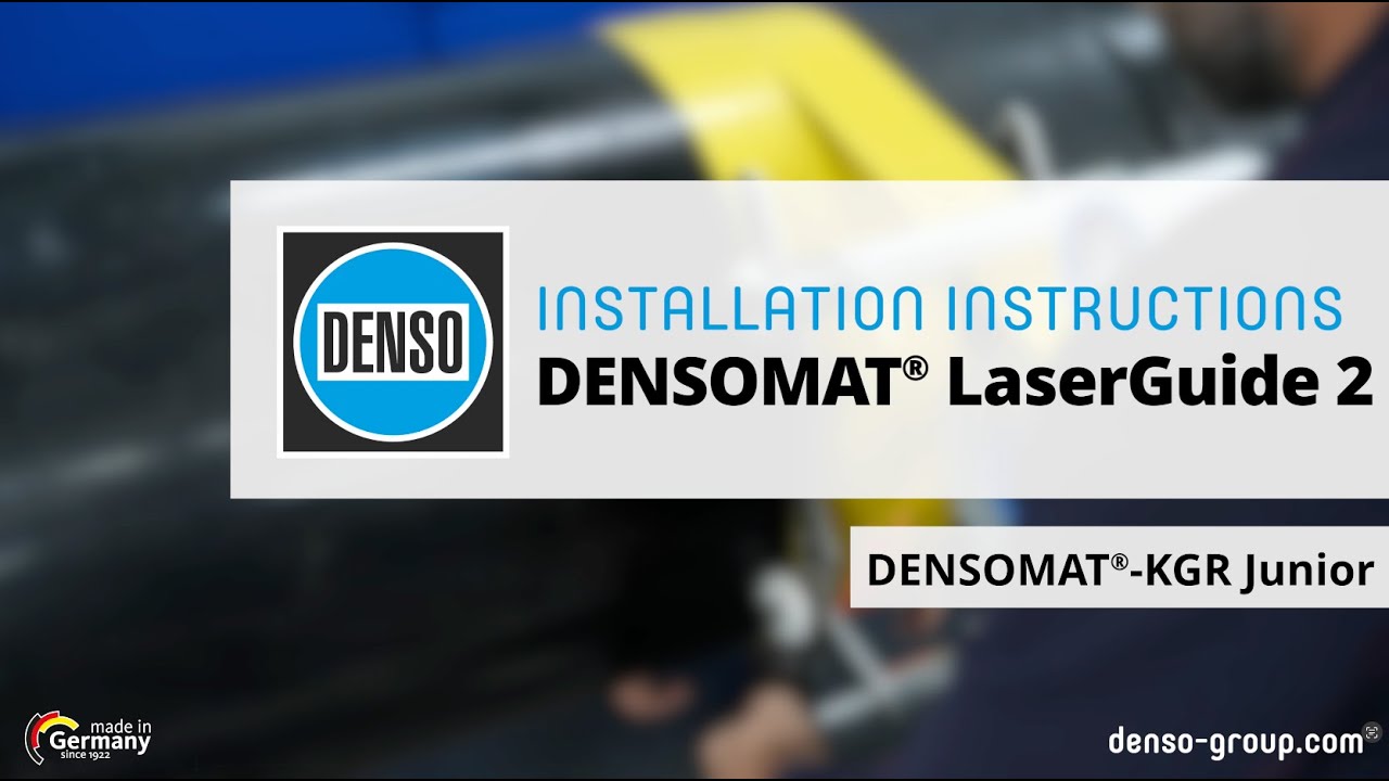 Installation Instructions LaserGuide 2 for DENSOMAT®-KGR Junior