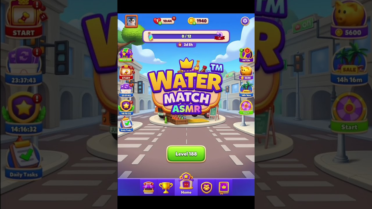 Water Match ASMR Level 186-187-188-189-190