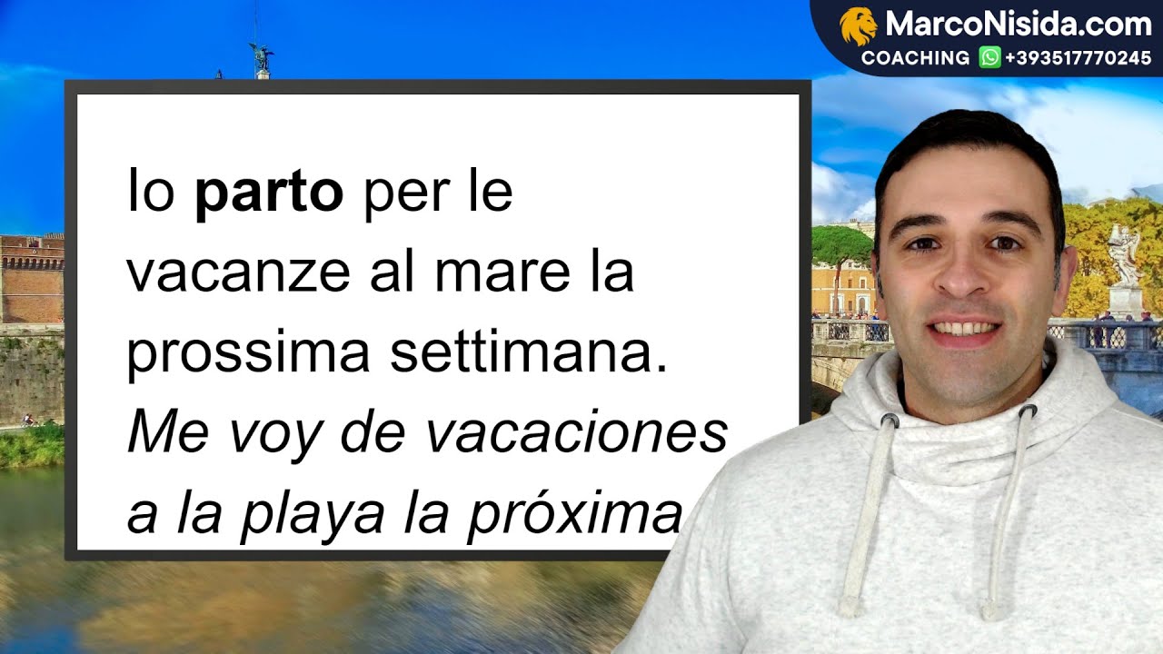 Curso de Italiano para Principiantes 46 PARTIRE Verbos Italianos con Frases Útiles