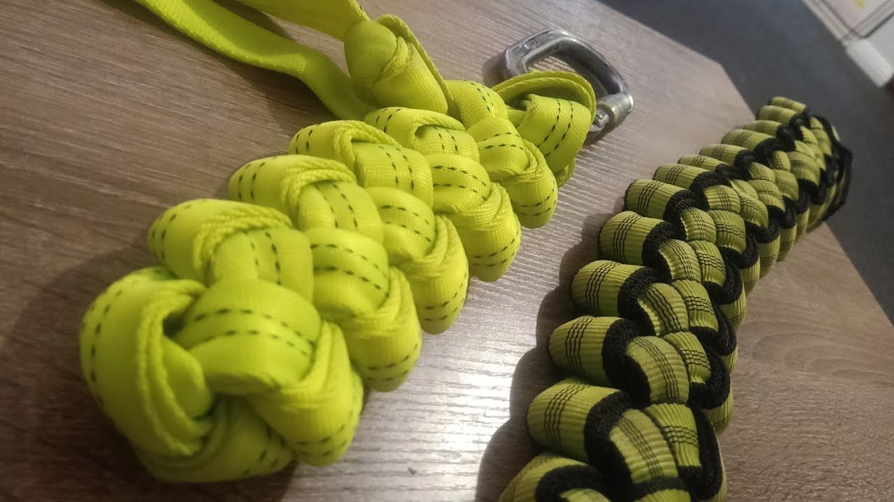 Store your webbing to harness like a boss. it's the lobster weave!