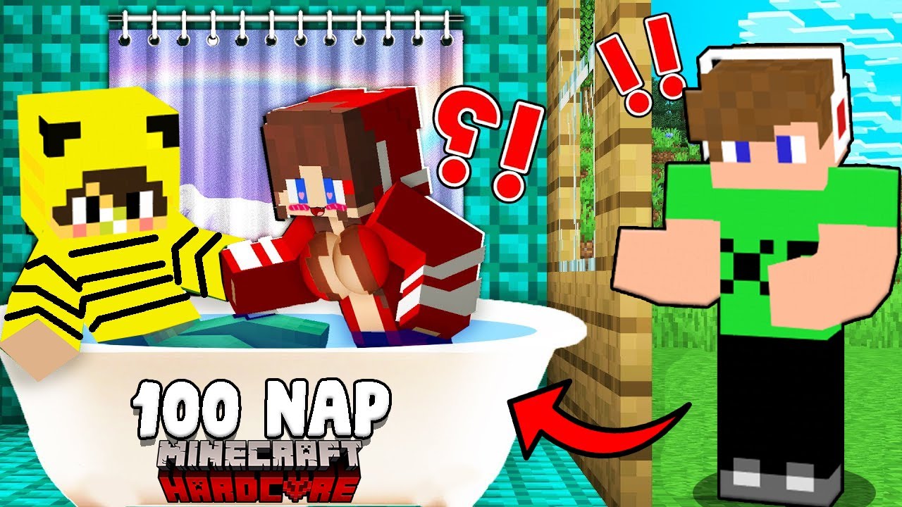 100 NAPIG A BARÁTNŐMET FIGYELTEM A MINECRAFT-BAN! 😱