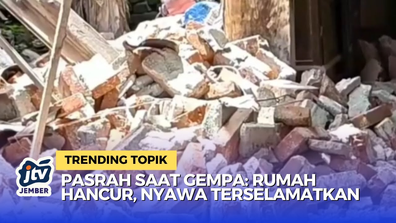 Gempa M 6,2 Guncang Ponorogo: Rumah Warga Ambruk Saat Pemilik Tertidur!
