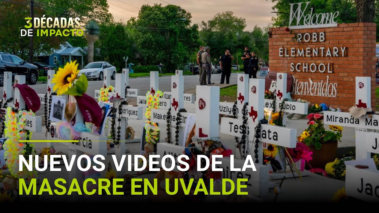 Revelan nuevos videos de la respuesta policial tras la masacre en Uvalde