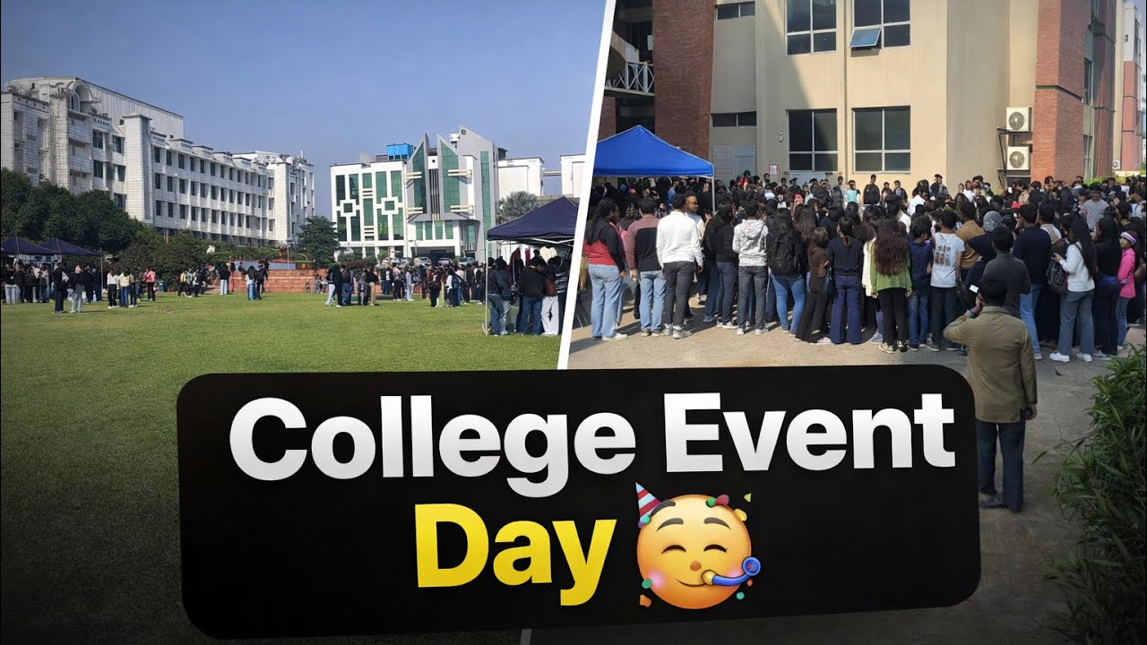 College Event Day Vlog | Food Stalls & Fun 🍔🎶