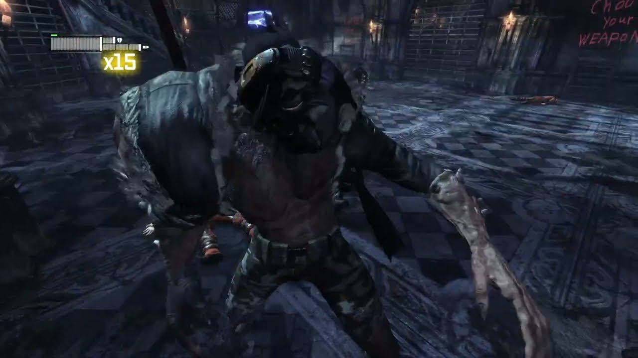 Batman vs Titan infected thug | Batman: Arkham City