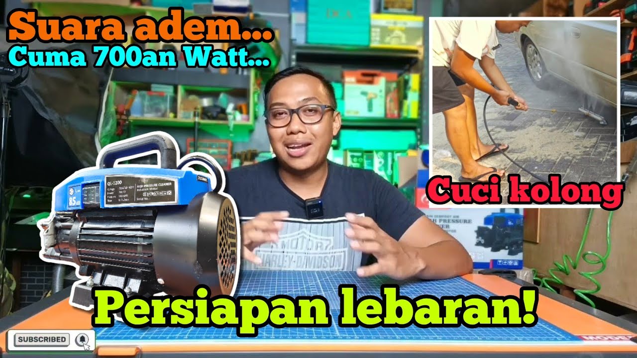 mesin semprot air elektrik dan pencuci kolong mobil || high pressure cleaner H&L HL QL1200 & HL400