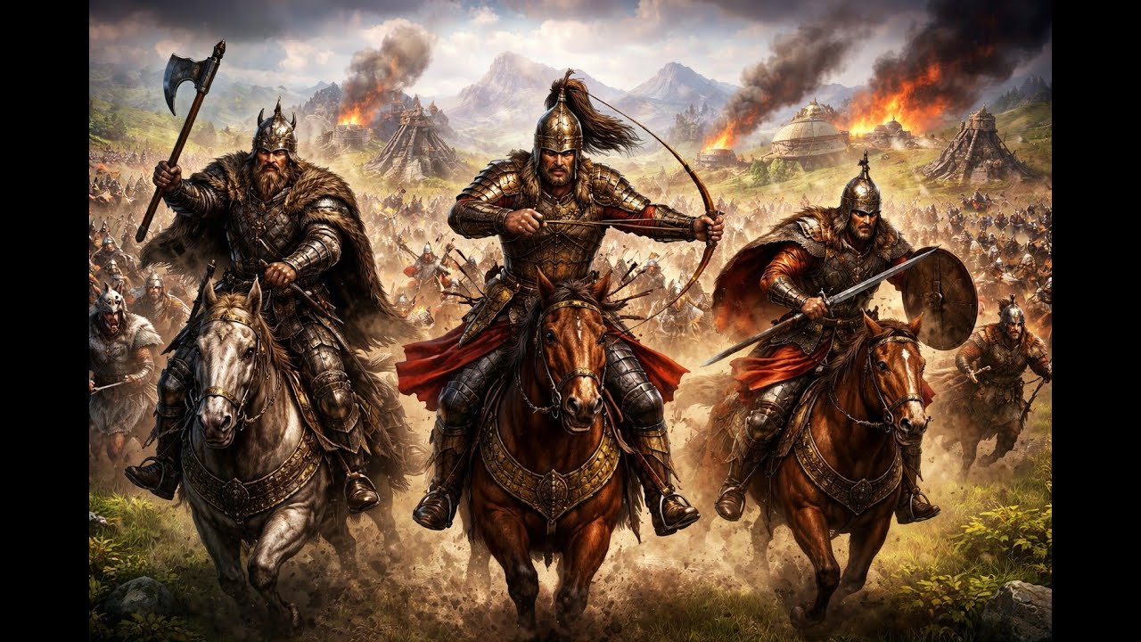 Which Civ Dominates Extreme AI? Goths vs Mongols vs Huns - AoE II DE Lastman Standing