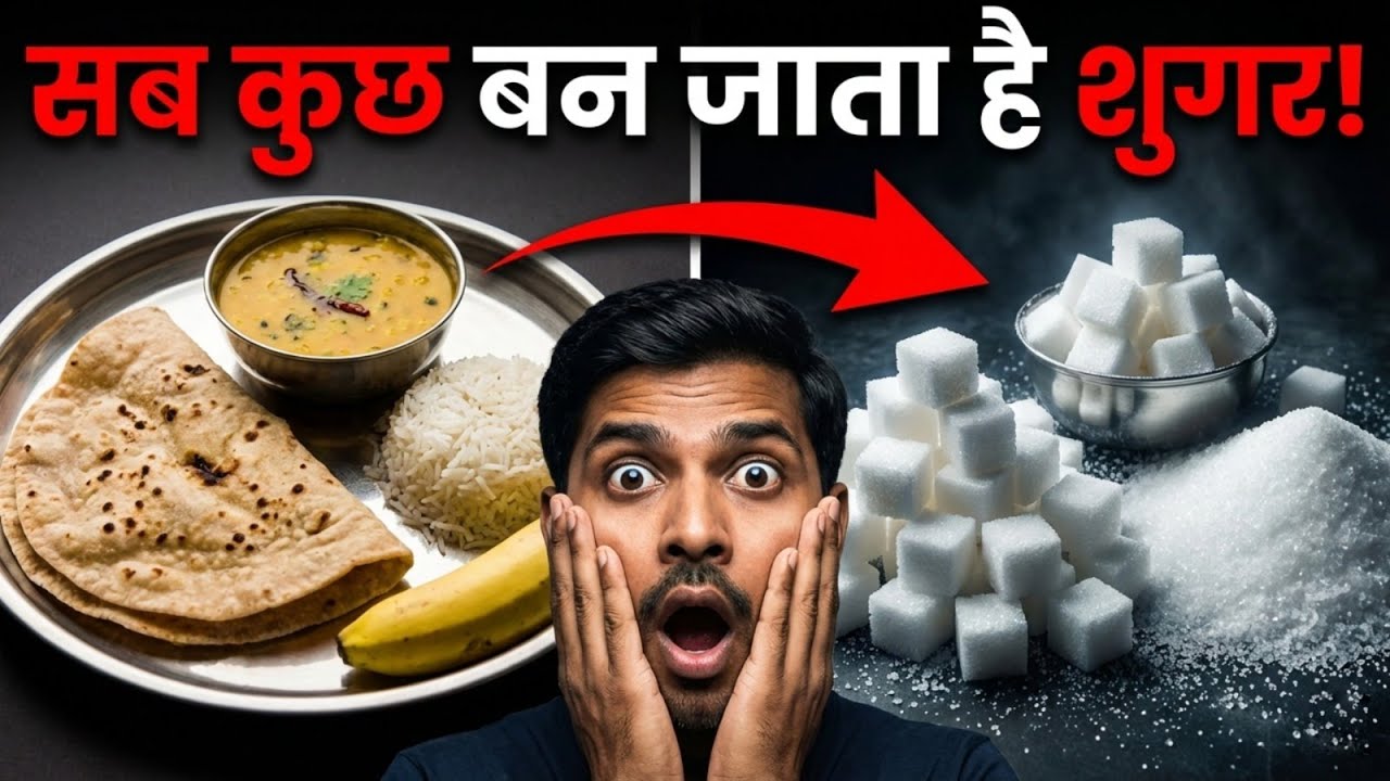 आप जो भी खाते हैं वह Sugar बन जाता है! 😱 | Food to Glucose Truth | Diabetes Alert