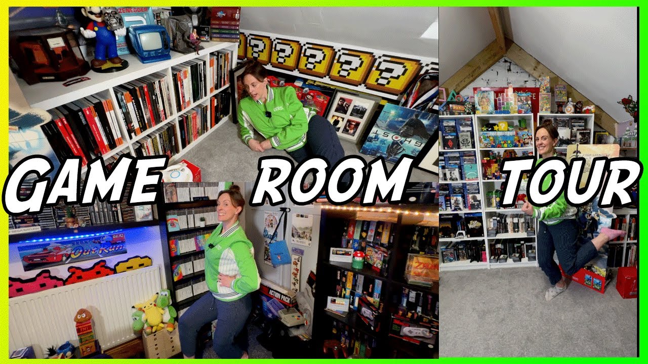 The Lady Lounge and Lady Loft TOUR! Thousands of Games and consoles to see! @TheGebs24