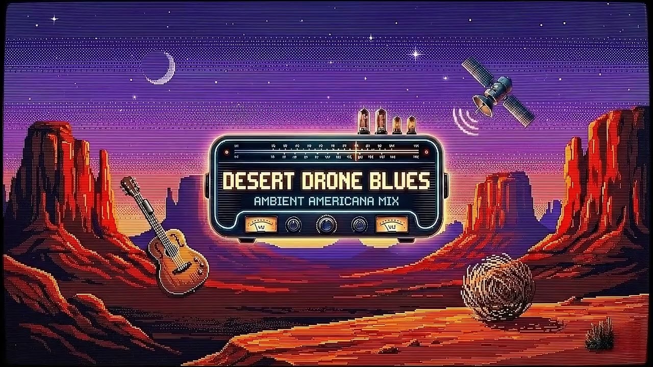 Midnight Desert Blues 🌌 Deep Focus & Night Drive • Hypnotic Instrumental Mix