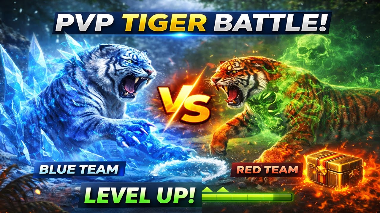 The Tiger - PVP Gameplay with LVL Up 🤩 #thetiger #tiger #lvlup #gaming 