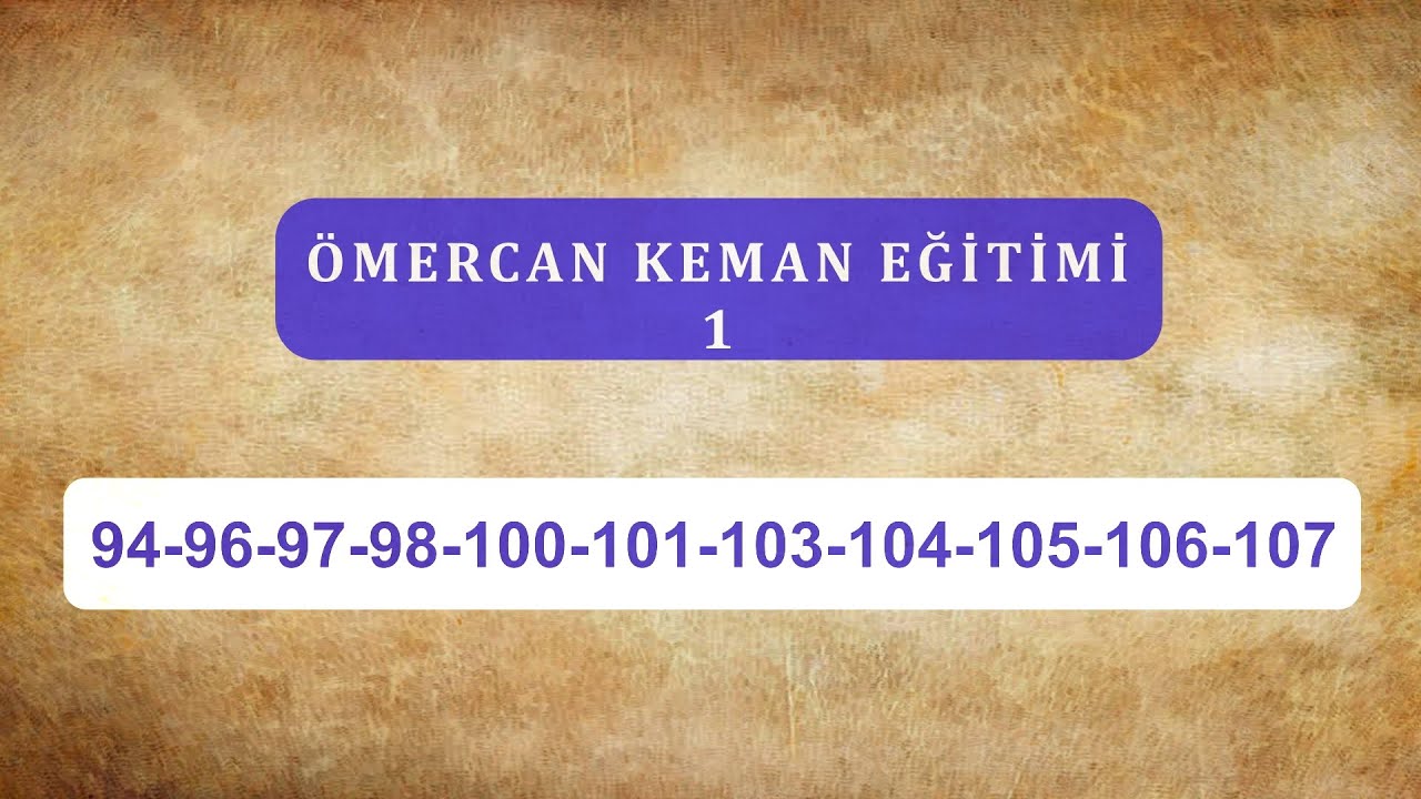 Ömercan 1 94 96 97 98 100 101 103 104 105 106 107