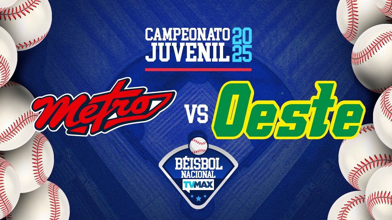 PMÁ. METRO vs PMÁ. OESTE  | BÉISBOL ⚾ JUVENIL 2025 | #FullBeis | EN VIVO