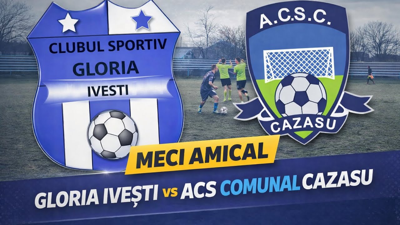 Meci de Pregătire: Gloria Ivești vs ACS Comunal Cazasu | Rezumat & Goluri ⚽️