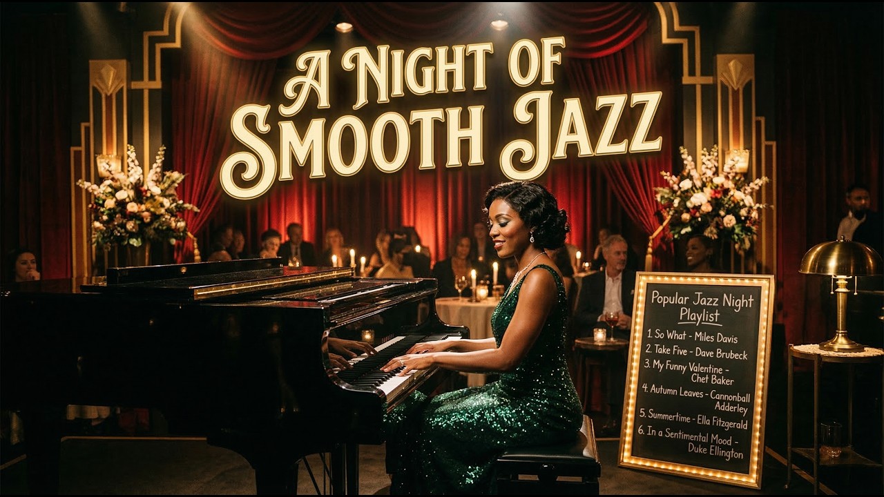 🎬 Luxury Night Jazz Concert 🌙🎷 | Top Night Jazz Playlist & Elegant Stage Ambience