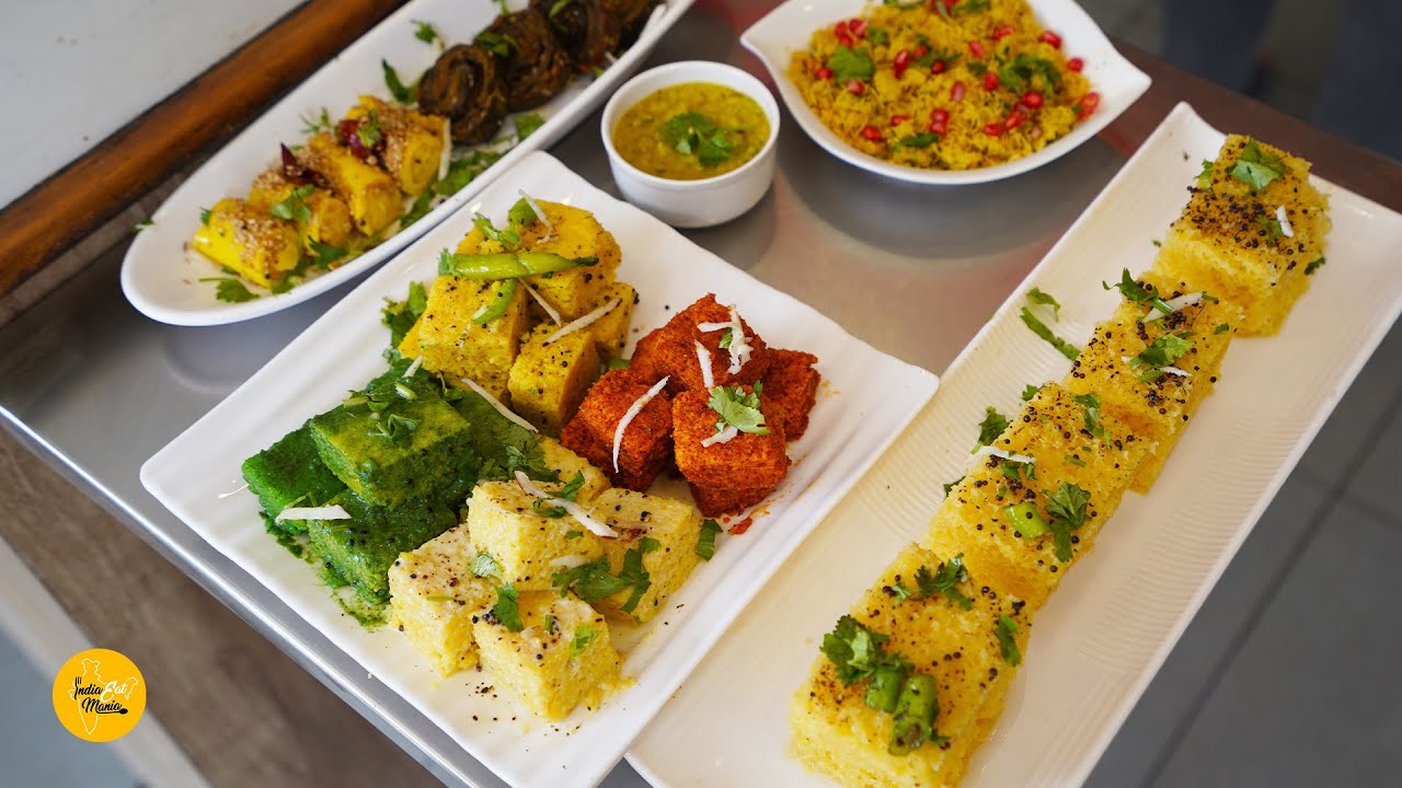 Ahmedabad Famous Breakfast Khaman, Dhokla, Khandvi, Patra & Much More At Das Khaman l Gujarati Food