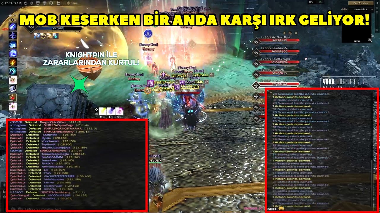 QuietAlpha - (Galia) SevenFold Haritasında Soul Taşı Kasarken Bir anda PK Çıkıyor  ! Rise Online