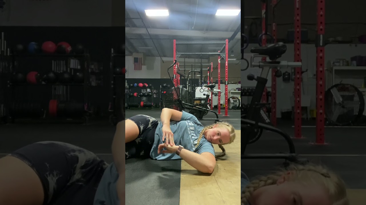 Sleeper stretch (on wall and on floor)