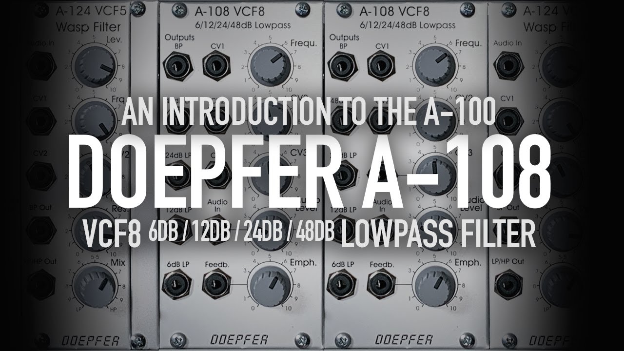 Фильтр нижних частот Doepfer A-108 VCF8 6 дБ / 12 дБ / 24 дБ / 48 дБ