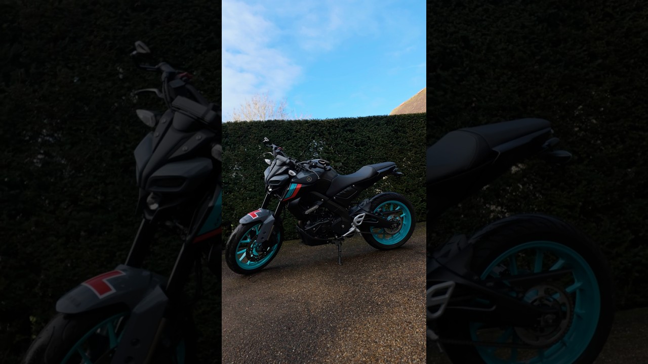 Too nice not to share it again 🖤 Yamaha MT 125 Cyan Storm colour 