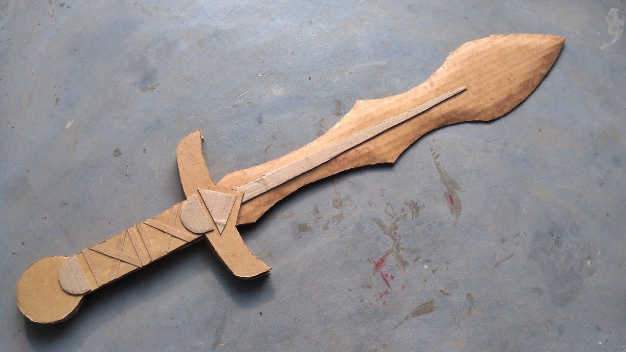 How to make DIY cardboard sword | cardboard sword