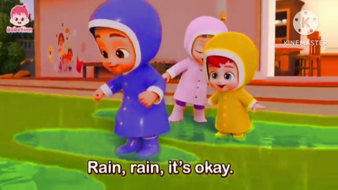 Let's play like it's a sunny day. Even if the sky is gray. Rain,rain it's okey || Bebefin effects 
