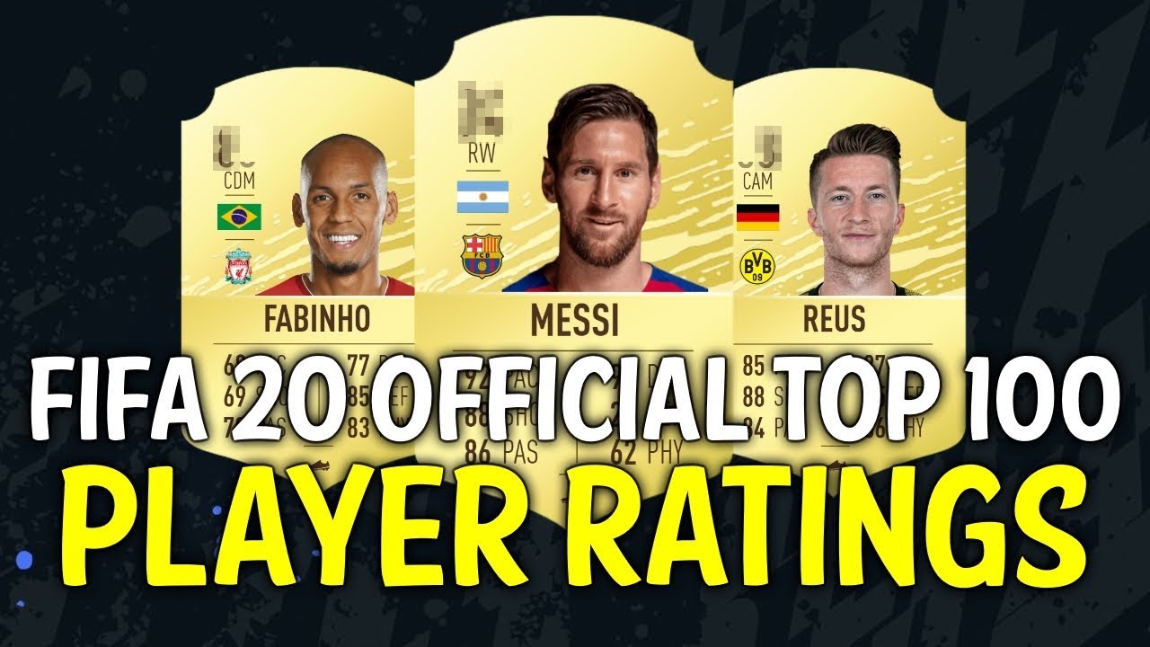 FIFA 20 OFFICIAL TOP 100 RATINGS | RIGHT OR WRONG?!